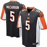 Nike Men & Women & Youth Bengals #5 AJ McCarron Black Team Color Game Jersey,baseball caps,new era cap wholesale,wholesale hats